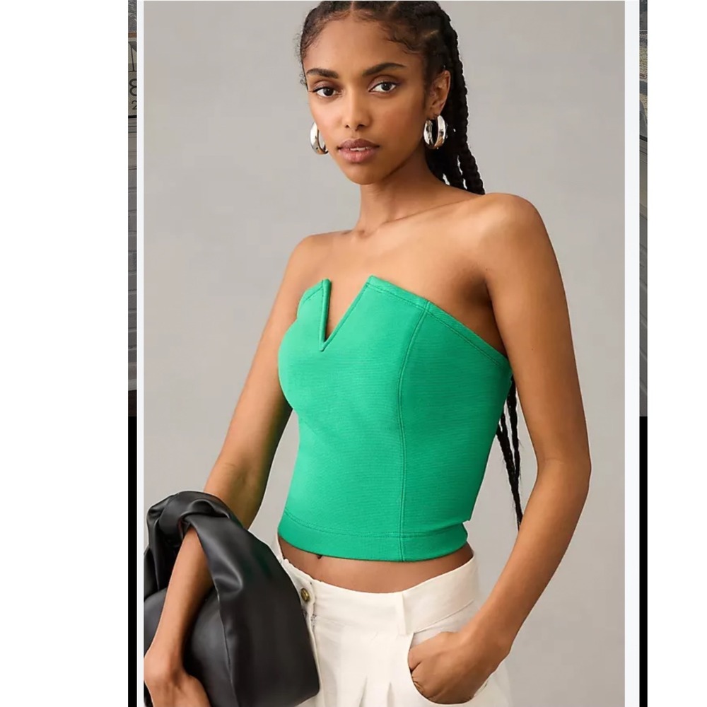 Maeve by Anthropologie Strapless Corset Top Medium maximalist layered‎ party